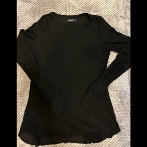 Michael Lauren Ribbed Long Sleeve Tee